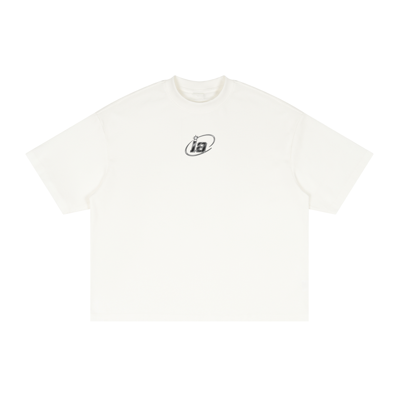Washed Boxy Waffle Knit Tee