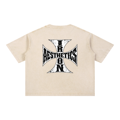 Mineral Wash Boxy Cotton T-Shirt