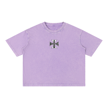 Mineral Wash Boxy Cotton T-Shirt