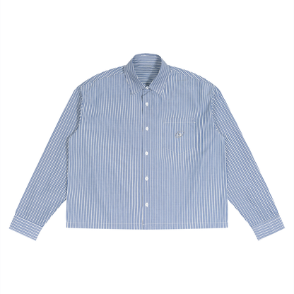 Unisex Boxy Striped Shirt