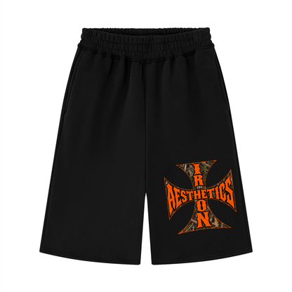 Unisex Raw Edge Fleece Shorts