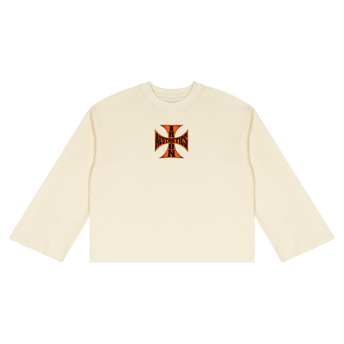 Unisex Waffle Raw Edge T-Shirt