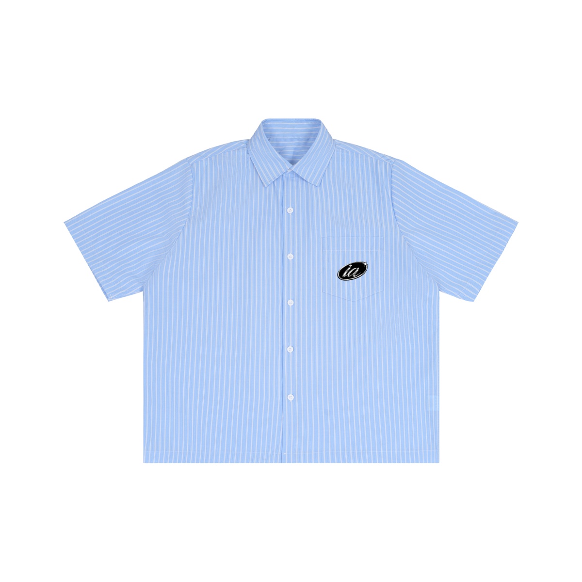 Striped Boxy Short Sleeve Shirt