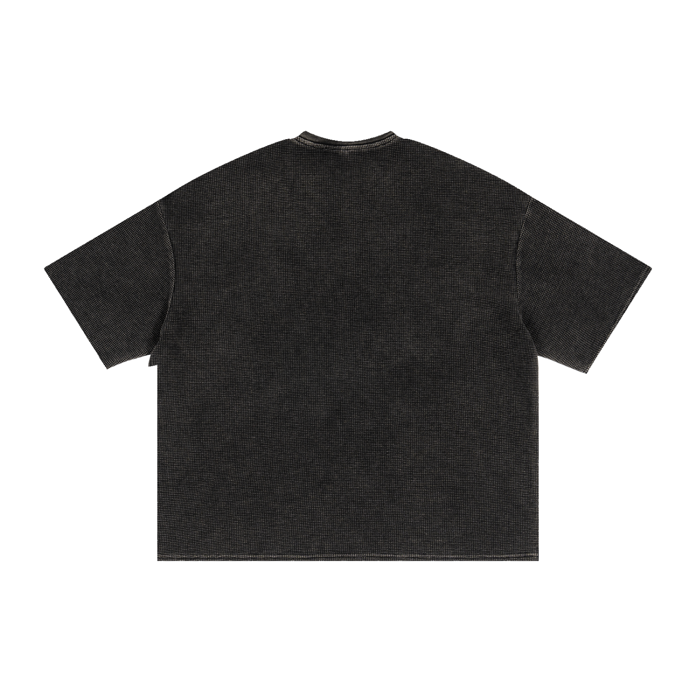 Washed Boxy Waffle Knit Tee
