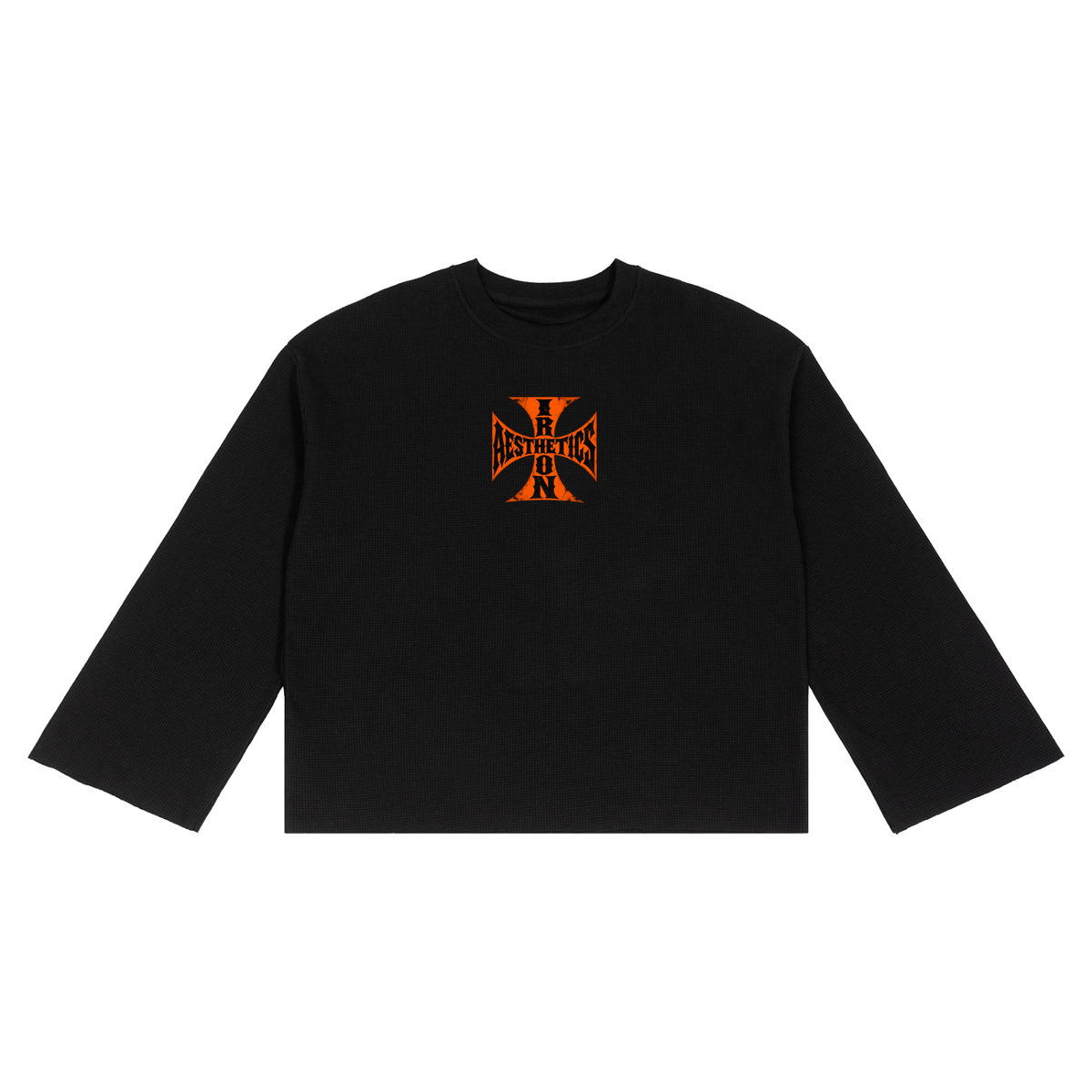 Unisex Waffle Raw Edge T-Shirt