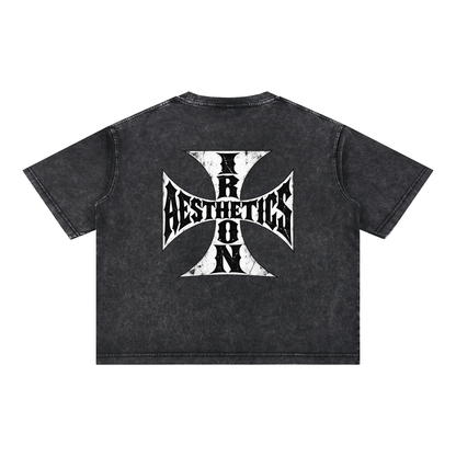 Mineral Wash Boxy Cotton T-Shirt