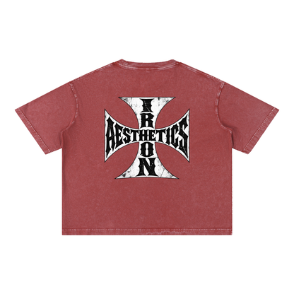 Mineral Wash Boxy Cotton T-Shirt